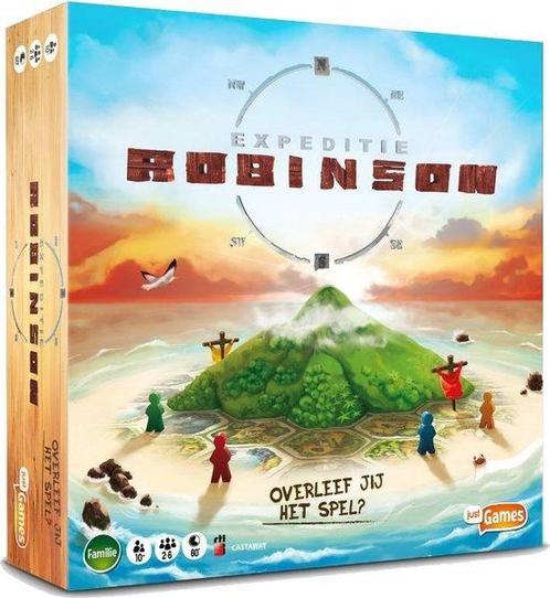 Just Games Expeditie Robinson Bordspel (Nieuw), Hobby en Vrije tijd, Gezelschapsspellen | Bordspellen, Nieuw, Verzenden