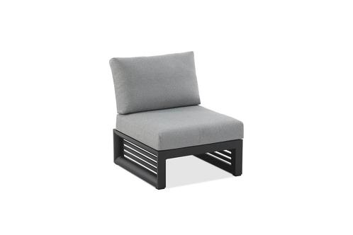 Niehoff Malta loungestoel aluminium - Zwart, Tuin en Terras, Tuinsets en Loungesets, Ophalen of Verzenden