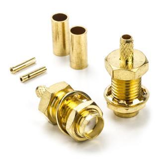 SMA connector voor RG147 kabels - (Vrouwelijk, 2 stuks), Computers en Software, Pc- en Netwerkkabels, Nieuw, Verzenden