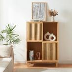 Boekenkast Ypäjä schap 120x83,5x39 cm bamboe naturel [en.cas, Huis en Inrichting, Kasten | Boekenkasten, Verzenden, Nieuw