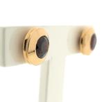 Roségouden oorstekers met granaat (Oorbellen), Sieraden, Tassen en Uiterlijk, Oorbellen, Gebruikt, Overige kleuren, Ophalen of Verzenden