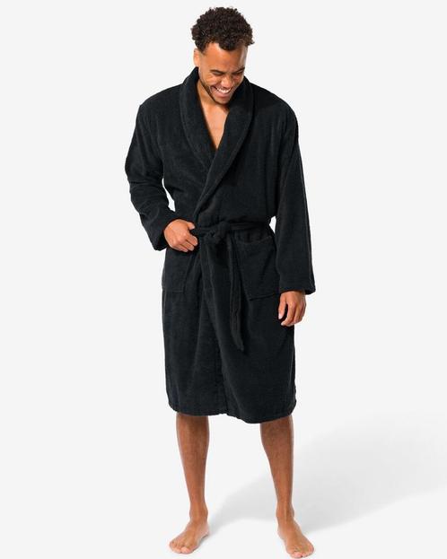HEMA Herenbadjas katoen donkerblauw, Kleding | Heren, Overige Herenkleding, Nieuw, Verzenden
