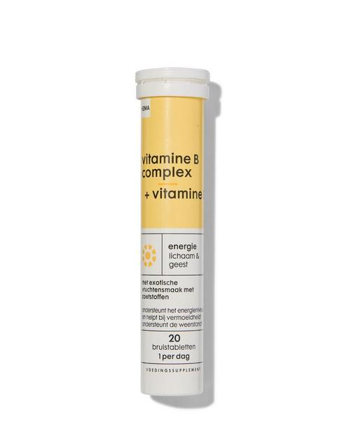 HEMA Vitamine B complex + vitamine C - 20 bruistabletten, Sport en Fitness, Gezondheidsproducten en Wellness, Nieuw, Verzenden