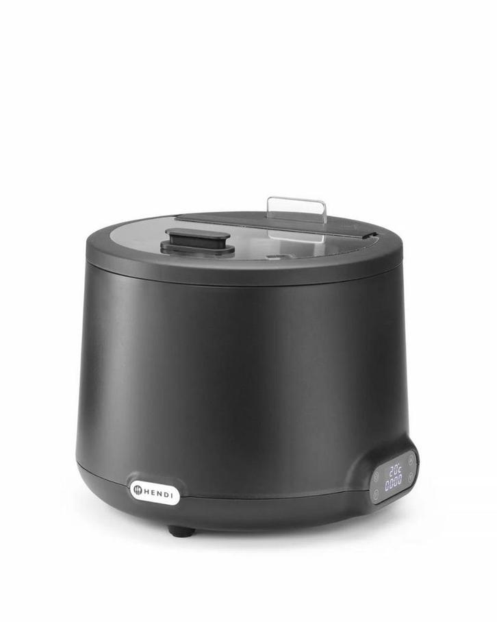 Soepketel UNIQ | Elektrisch | 8 liter | Zwart, Zakelijke goederen, Horeca | Keukenapparatuur, Nieuw in verpakking, Verzenden