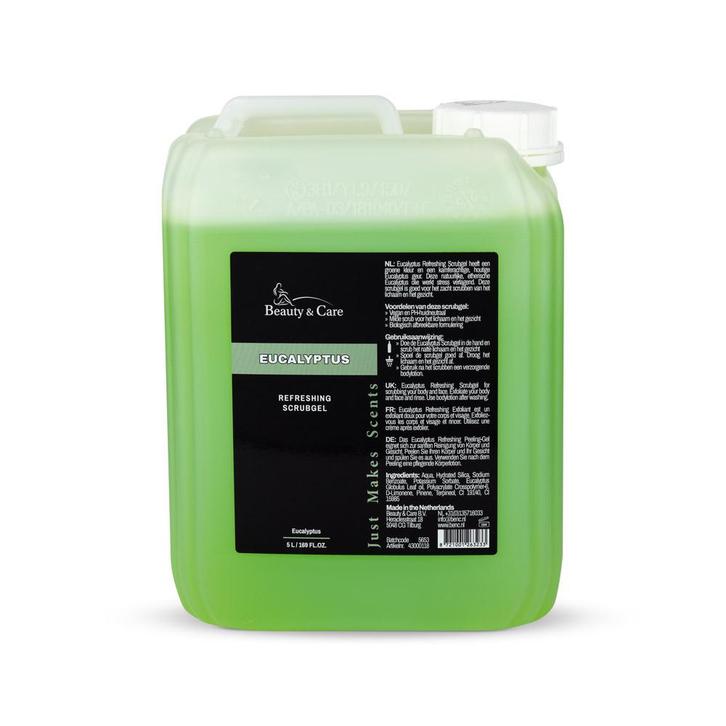 Beauty & Care Eucalyptus Scrub Gel 5 liter 5 L.  new, Sport en Fitness, Gezondheidsproducten en Wellness, Nieuw, Ophalen of Verzenden