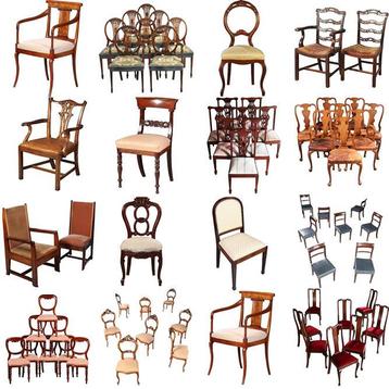 Historisch mooie stoelen inclusief stoffering naar wens!