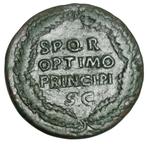 Romeinse Rijk. Trajan (98-117 n.Chr.). Sestertius Rome, Postzegels en Munten, Munten | Europa | Niet-Euromunten