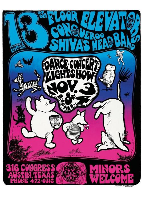 Posters - Poster13th Floor Elevators - 13th Floor Elevators, Verzamelen, Muziek, Artiesten en Beroemdheden, Zo goed als nieuw