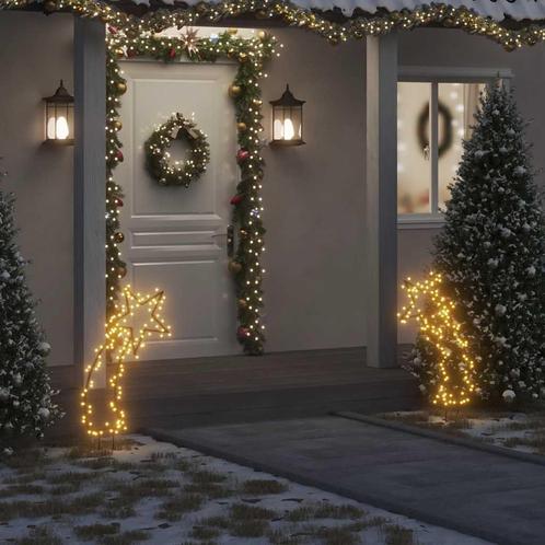 vidaXL Kerstverlichting meteoor met grondpinnen 115 LEDs 89, Diversen, Kerst, Nieuw, Verzenden