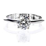 Zonder minimumprijs - Verlovingsring - 14 karaat Witgoud -, Sieraden, Tassen en Uiterlijk, Antieke sieraden