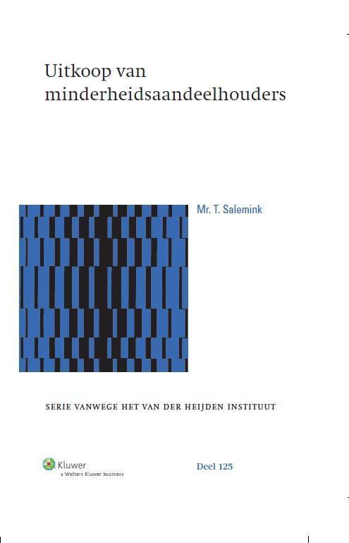 Uitkoop van minderheidsaandeelhouders / Serie vanwege het, Boeken, Wetenschap, Gelezen, Verzenden