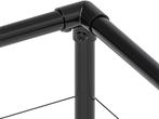 Leibomen frame | 6 meter breed met hoek | Zwart, Verzenden