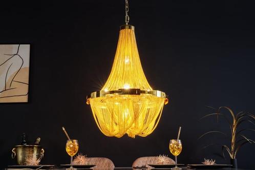 Extravagante kroonluchter ROYAL XL 70cm gouden hanglamp -, Huis en Inrichting, Lampen | Hanglampen, Ophalen of Verzenden