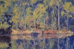 Chris van Dijk (1952) - Impressionist  Reflections dans le, Antiek en Kunst