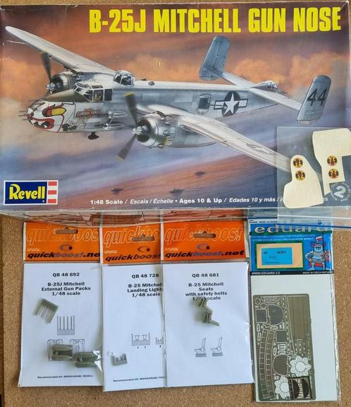 Revell 85-5528 B-25J Mitchell Gun Nose 1:48 + opties!, Hobby en Vrije tijd, Modelbouw | Vliegtuigen en Helikopters, Revell, Verzenden