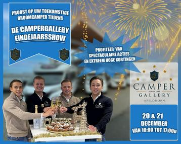 WINTERSHOW CAMPERGALLERY APELDOORN 20-21 DECEMBER! beschikbaar voor biedingen