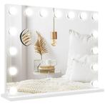 TRUUSK Hollywood Spiegel Met Verlichting 58x48cm 15 LED 3 Li, Huis en Inrichting, Tafels | Kaptafels, Verzenden, Nieuw