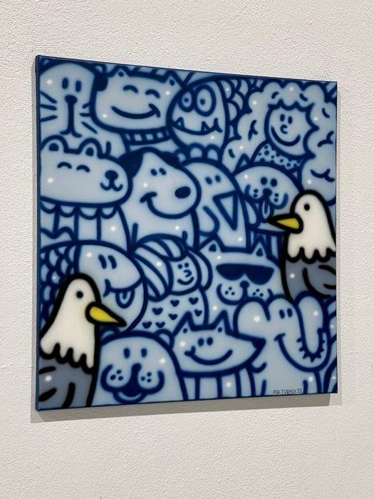 Mr Turkey - Seagull Time - NO Reserve, Antiek en Kunst, Kunst | Schilderijen | Modern