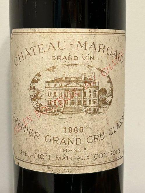 1960 Chateau Margaux - Margaux 1er Grand Cru Classé - 1 Fles, Verzamelen, Wijnen
