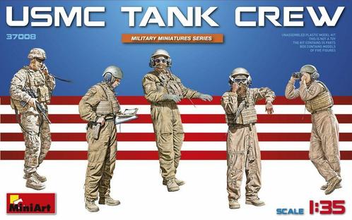 Miniart - Usmc Tank Crew (Min37008), Hobby en Vrije tijd, Modelbouw | Overige, 1:50 tot 1:144, Nieuw