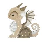 Draak kinderlamp beige – houten nachtlamp (Kinderkamer), Ophalen of Verzenden, Nieuw
