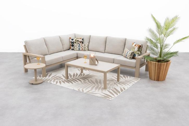 Verano/Atlanta loungeset (5-delig) - Latte, Tuin en Terras, Tuinsets en Loungesets, Loungeset, Nieuw, Overige materialen, Verzenden