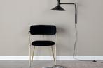 Eetkamerstoel Livia - Goud - Zwart Fluweel - Jörn, Huis en Inrichting, Stoelen, Verzenden, Nieuw