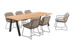 Taste Prego/Ambassador tuinset - 7-delig - 240x100 cm., Tuin en Terras, Tuinsets en Loungesets, Verzenden, Nieuw, Hout, Tuinset