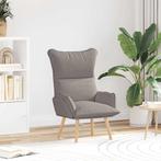 vidaXL Ontspanningsstoel Taupe 69 x 74 x 93 cm Stof, Huis en Inrichting, Fauteuils, Verzenden, Nieuw