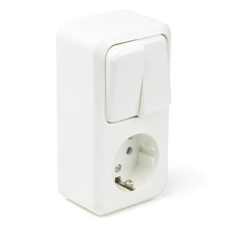 Stopcontact met schakelaar | Q-link, Doe-het-zelf en Verbouw, Elektra en Kabels, Nieuw, Verzenden