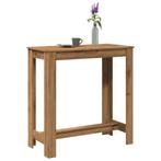 vidaXL Bartafel 102x50x103,5 cm bewerkt hout artisanaal, Huis en Inrichting, Verzenden, Nieuw