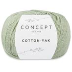 Katia Concept Cotton-Yak - 130 licht saliegroen - Katoen /, Ophalen of Verzenden, Nieuw