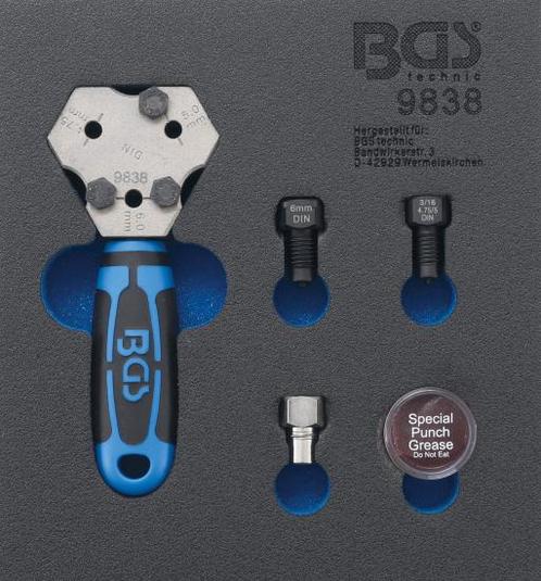 Bgs Technic Felsapparaat DIN 4,75 / 5 / 6 mm, Auto diversen, Autogereedschap, Verzenden