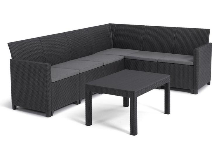 Keter Marie Hoek Loungeset - 6-persoons - Ergonomische, Huis en Inrichting, Woonaccessoires | Overige, Nieuw, Verzenden