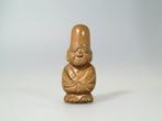 Ongewone Netsuke die een melancholische Fukurokuju, Antiek en Kunst