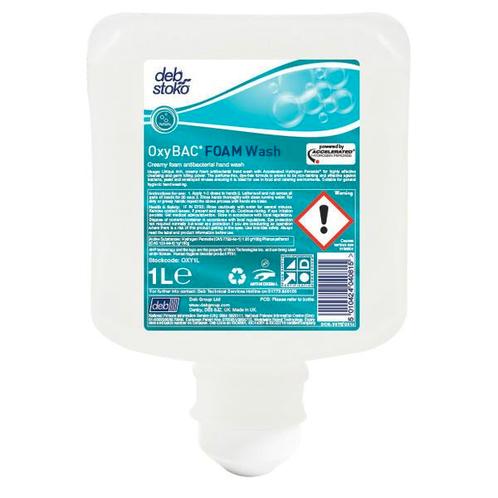 Deb-Stoko Oxybac foam wash - 6 x 1 liter, Huis en Inrichting, Schoonmaakartikelen, Verzenden