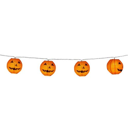 Lichtslinger LED Halloween Pompoenen 1,85m, Hobby en Vrije tijd, Feestartikelen, Nieuw, Verzenden