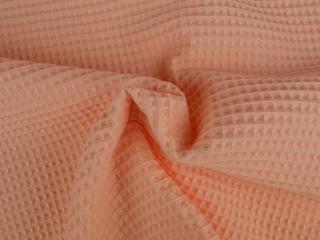 Wafelstof – Zalmroze, Hobby en Vrije tijd, Stoffen en Lappen, 120 cm of meer, 200 cm of meer, Roze, Nieuw, Katoen, Ophalen of Verzenden
