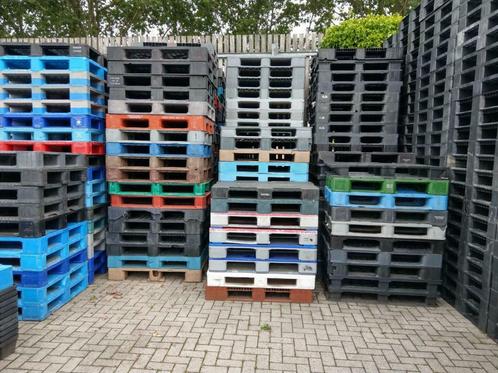 Kunststof plastic pallets , ruime voorraad , div kwaliteiten, Doe-het-zelf en Verbouw, Kratten en Dozen, Zo goed als nieuw, Ophalen of Verzenden