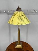 Staande lamp - Glas, Metaal - Gemarmerde tafellamp