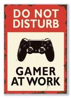 Do Not Disturb Gamer at Work Playstation of Xbox, Huis en Inrichting, Woonaccessoires | Wanddecoraties, Verzenden, Nieuw