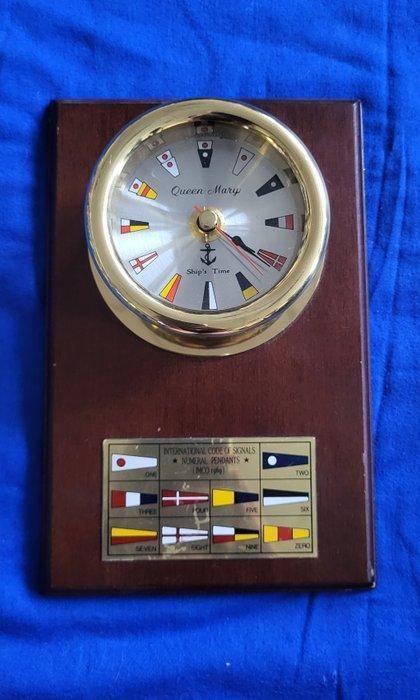 Wandklok - Hout - 2000-2010 - Queen Mary Ships Time, Antiek en Kunst, Curiosa en Brocante