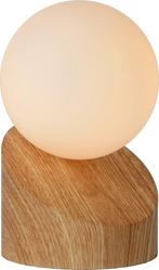 Lucide LEN - Tafellamp - Ø 10 cm - 1xG9 - Naturel hout, Huis en Inrichting, Lampen | Tafellampen, Ophalen of Verzenden, Zo goed als nieuw