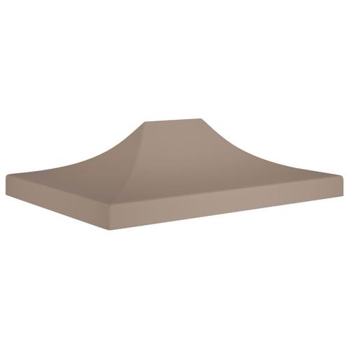 vidaXL Partytentdak 270 g/m² 4x3 m taupe, Tuin en Terras, Partytenten, Partytent, Nieuw, Verzenden