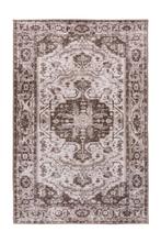 Wasbaar Vloerkleed | Vegas | Medaillon | Taupe | 120x170 cm, Huis en Inrichting, Stoffering | Tapijten en Kleden, Verzenden, Nieuw