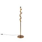 Vintage vloerlamp antiek goud zonder kap - Linden, Nieuw, Overige materialen, Klassiek / Antiek, 100 tot 150 cm