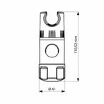 Tiger Glijmechanisme Ã¸ 19 mm - Chroom, Huis en Inrichting, Ophalen of Verzenden, Nieuw