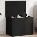 vidaXL Opbergbox 60x42x46 cm bewerkt hout zwart, Huis en Inrichting, Woonaccessoires | Kisten, Verzenden, Nieuw