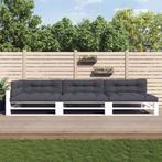 vidaXL Palletkussens 7 st stof antracietkleurig, Huis en Inrichting, Woonaccessoires | Kussens, Verzenden, Nieuw