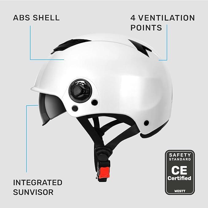 Skate, Fiets helm Westt Wit maat XL (61-62) Westt, Hobby en Vrije tijd, Overige Hobby en Vrije tijd, Ophalen of Verzenden